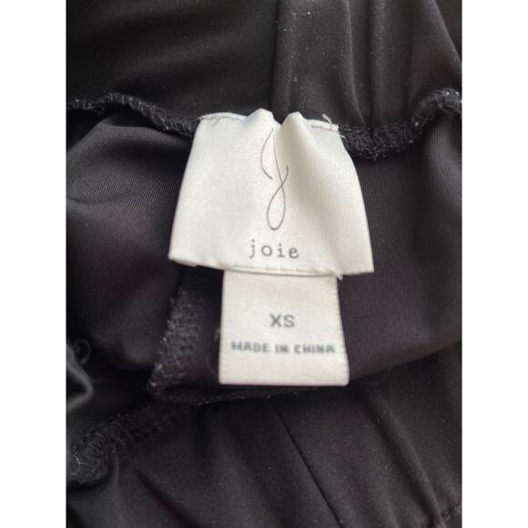 Joie Black Leggings XS Pullon Wide Elastic Waistband Stretchy Comfortable Preppy - Picture 5 of 5